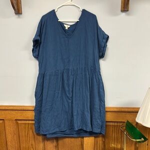 Terra & Sky Charcoal V-Neck Top